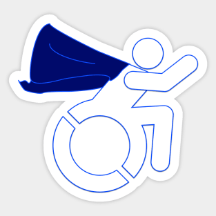 Super Accessibility Man Sticker